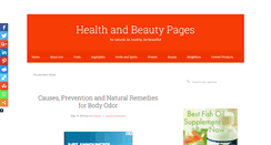 Desktop Screenshot of healthandbeautypages.com